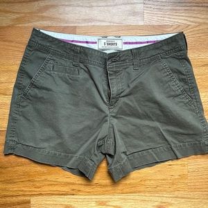 Old Navy women’s greenish gray shorts size 2